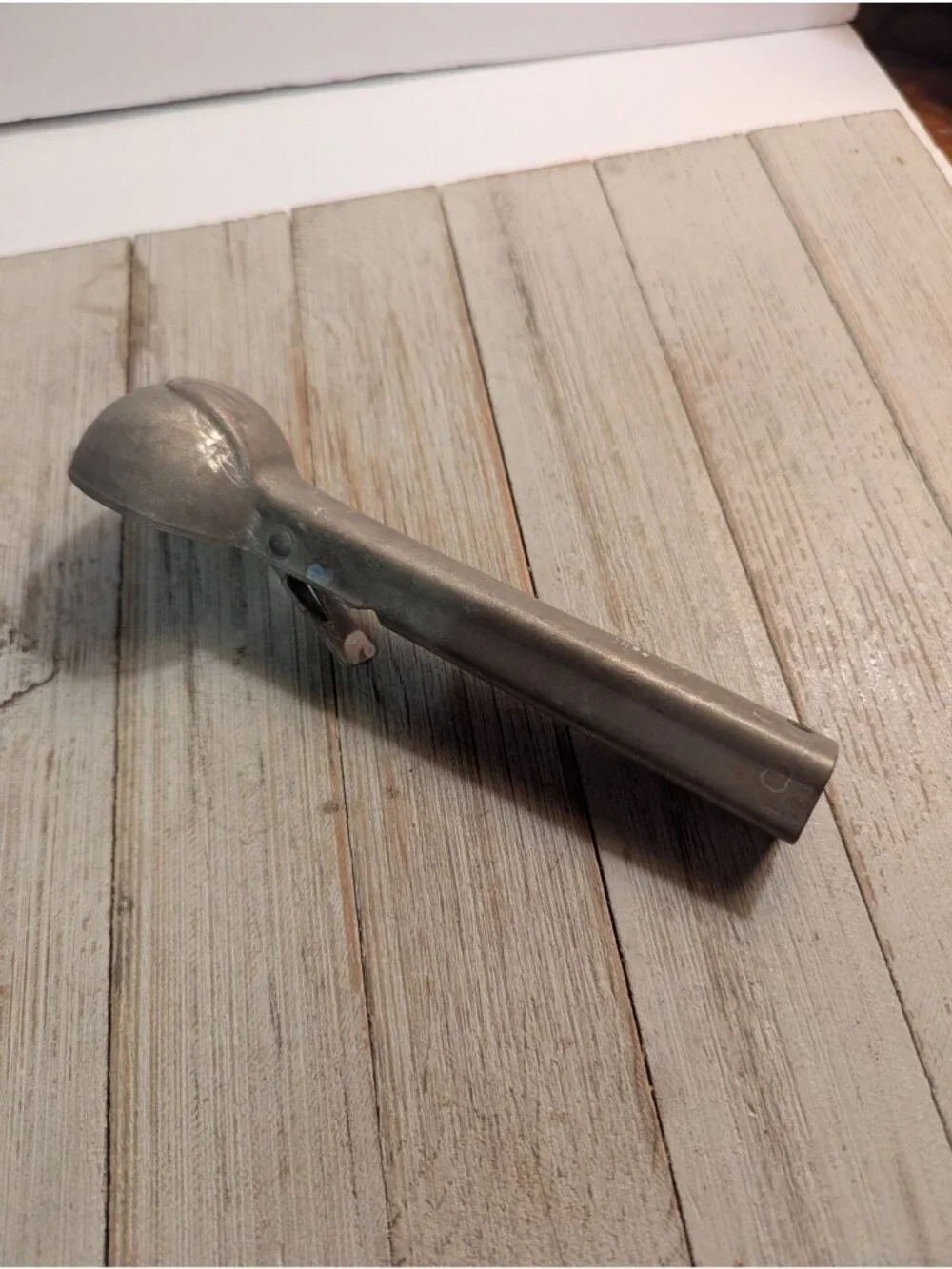Vintage Silver Colored Ice Cream Scoop Aluminum 7